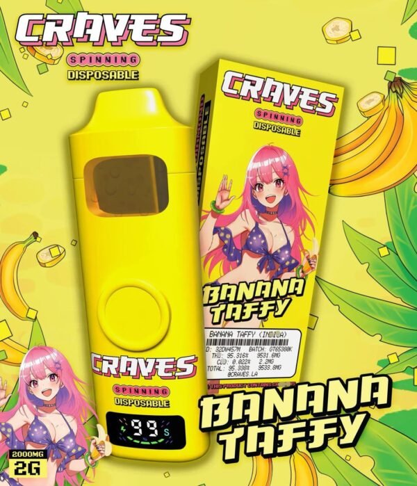 craves spinning banana taffy dispos