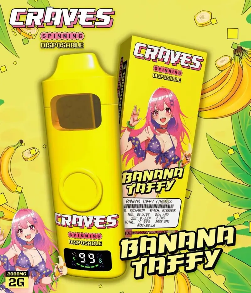 craves spinning banana taffy dispos